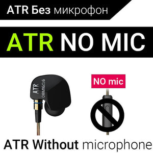 KZ ATE ATR HD9 ZS3E Copper Driver HiFi Sport Headphones In Ear Earphone For Running With Microphone Headset music Earbuds