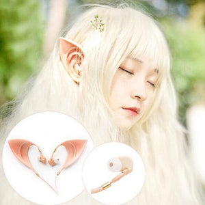 3.5mm Cosplay Elf Ear Shape In-Ear Earphone Spirit Fairy Girl Gift