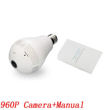 Load image into Gallery viewer, INQMEGA 960P Panoramic 360 Degree Bulb Light IP Camera Wireless Wifi FishEye Lens HD Lamp Camera Indoor Home Security Camera