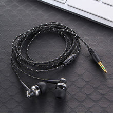 Load image into Gallery viewer, High Quality Wired Earphone Brand New Stereo In-Ear 3.5mm Nylon Weave Cable Earphone Headset With Mic For Laptop Smartphone  &amp;