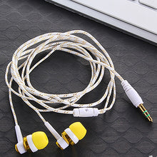 Load image into Gallery viewer, High Quality Wired Earphone Brand New Stereo In-Ear 3.5mm Nylon Weave Cable Earphone Headset With Mic For Laptop Smartphone  &amp;