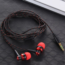 Load image into Gallery viewer, High Quality Wired Earphone Brand New Stereo In-Ear 3.5mm Nylon Weave Cable Earphone Headset With Mic For Laptop Smartphone  &amp;