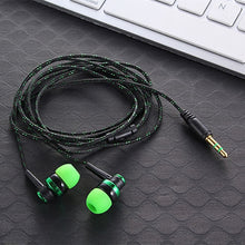 Load image into Gallery viewer, High Quality Wired Earphone Brand New Stereo In-Ear 3.5mm Nylon Weave Cable Earphone Headset With Mic For Laptop Smartphone  &amp;