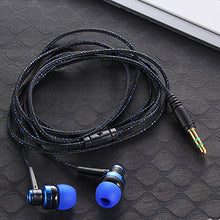 Load image into Gallery viewer, High Quality Wired Earphone Brand New Stereo In-Ear 3.5mm Nylon Weave Cable Earphone Headset With Mic For Laptop Smartphone  &amp;