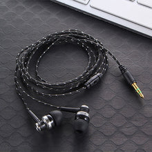 Load image into Gallery viewer, High Quality Wired Earphone Brand New Stereo In-Ear 3.5mm Nylon Weave Cable Earphone Headset With Mic For Laptop Smartphone  &amp;